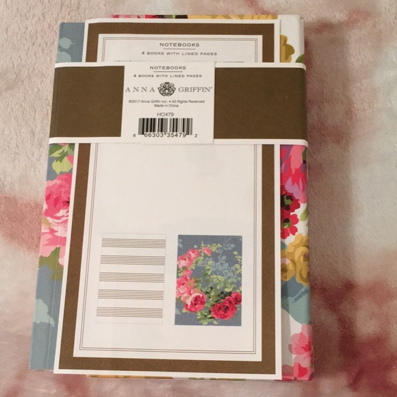 Anna Griffin 4pack journals with floral binder NWT - Picture 6 of 10